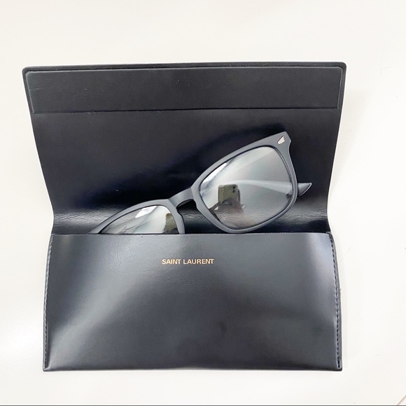 Saint Laurent Handbags - Saint Laurent black leather glasses case